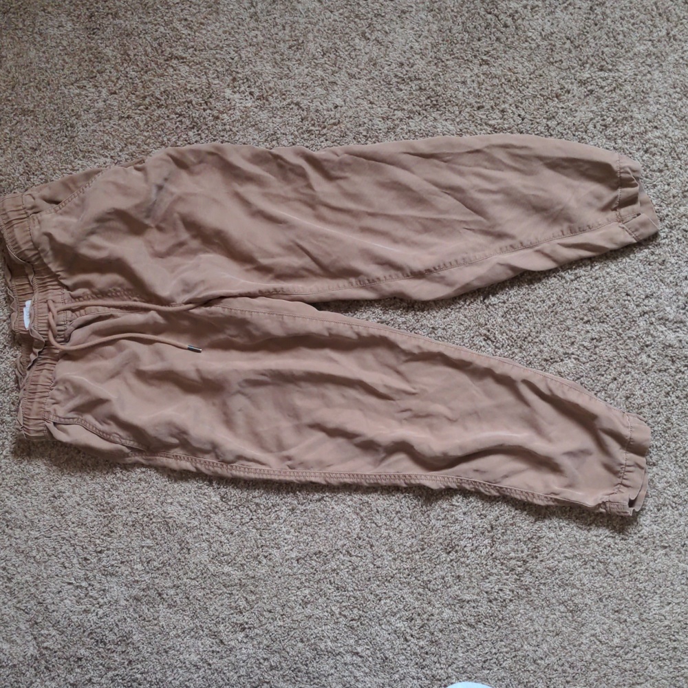 LOFT khaki ankle trousers